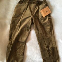 Pantalon velour v&eacute;nerie chasse &eacute;quitation