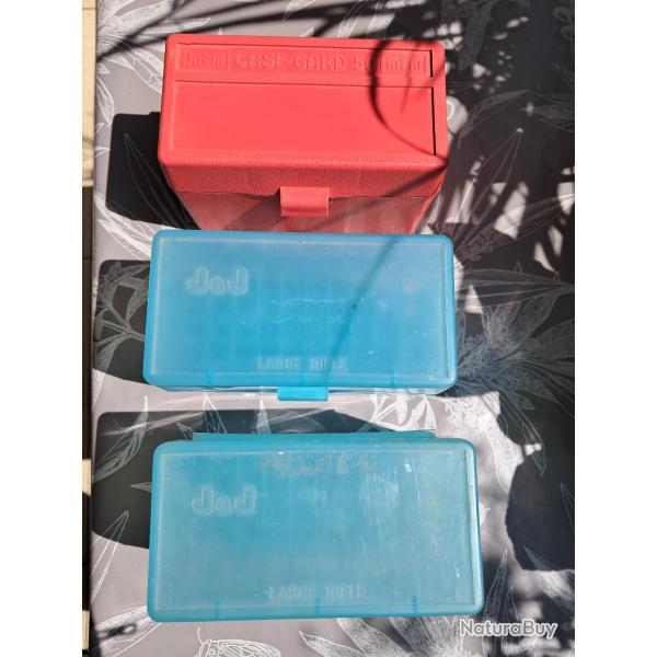 boites de rangement / transport MTM et J s J pour cartouches medium/large rifle