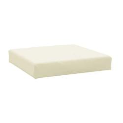 Coussin palette tissu oxford cr&egrave;me 60x60x9,5 cm imperm&eacute;able confortable