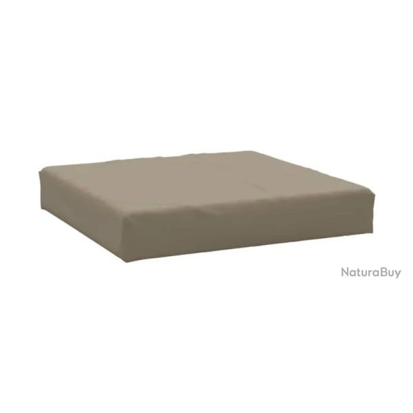 Coussin palette tissu oxford Taupe 60x60x9,5 cm imperm�able confortable