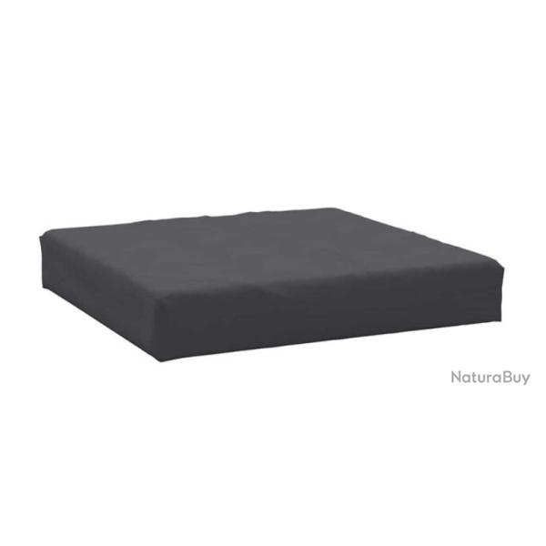 Coussin palette tissu oxford anthracite 60x60x9,5 cm imperm�able confortable
