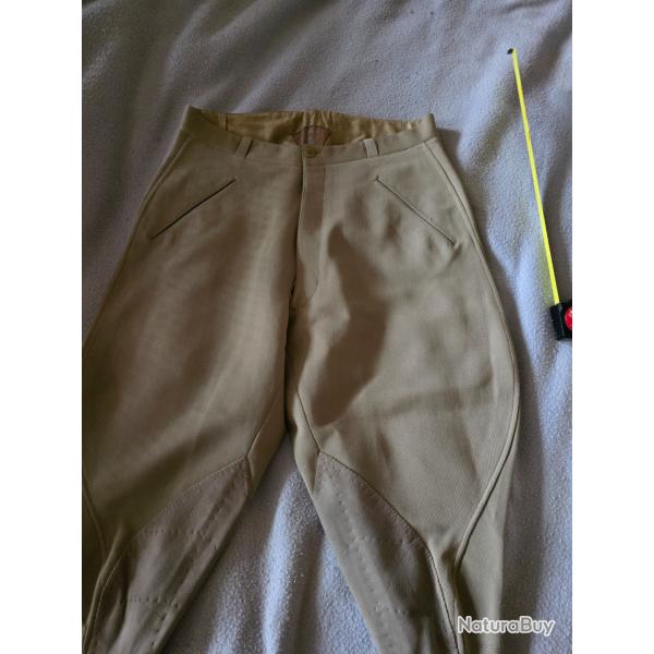 Culotte pantalon  equitation, jodhpur  fait tailleur saumur