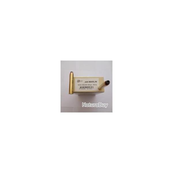LOT DE 40 MUNITIONS SOLOGNE KLASSIC CAL 444MARLIN TETE CREUSE 240GR  15.6G