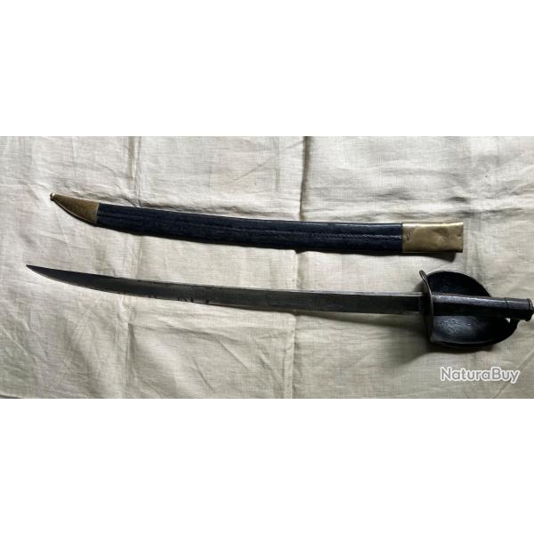 Tr�s beau et rare sabre d'abordage avec son fourreau - Mod�le 1833