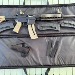 Smith & Wesson MP15-22 MOE FDE + 4 chargeurs + mod&eacute;rateur de son et housse de transport
