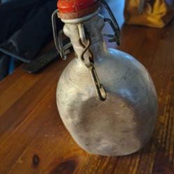 Gourde vintage aluminium bon &eacute;tat