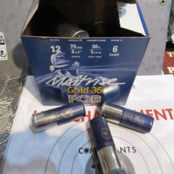 LIVRAISON INCLU FOB  MAITRISE GOLD 36 dor&eacute; cal 12/70  en N&deg; 6