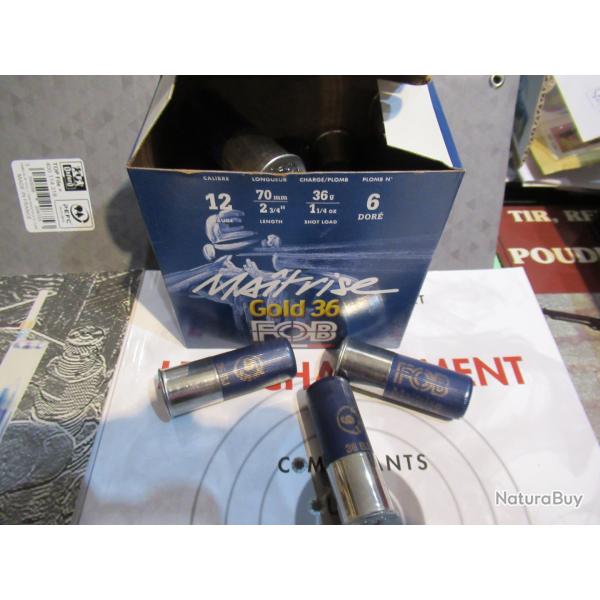 LIVRAISON INCLU FOB  MAITRISE GOLD 36 dor� cal 12/70  en N� 6