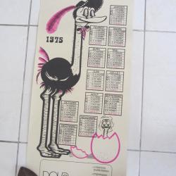 Calendrier publicitaire poster - Nova 1975