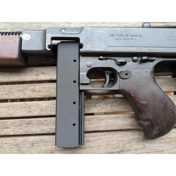 Reproduction de Chargeur de Pistolet Mitrailleur Thompson US M28A1 M1A1 WW2 39-45