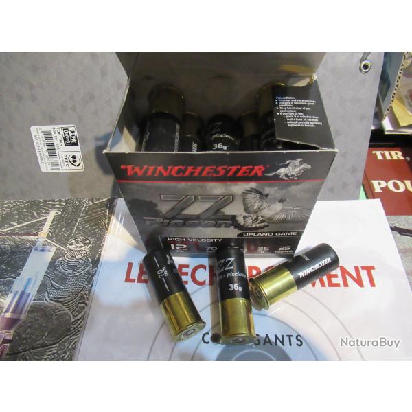 LIVRAISON OFFERTE  1 BOITE DE WINCHESTER ZZ PIGEON CAL 12/70 en 36G  N�5