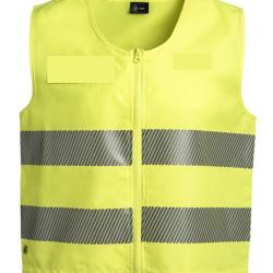 Gilet sans manches S&Eacute;CU-ONE HV-TAPE - Jaune Fluo M/L