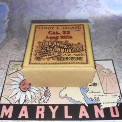 22 LR (Long Rifle / Leroy Leland): Reproduction boite munitions (vide) LL 15011685