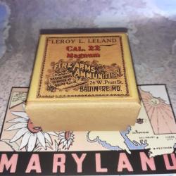 22 Magnum (Leroy-Leland): Reproduction boite munitions (vide) LL 15011692