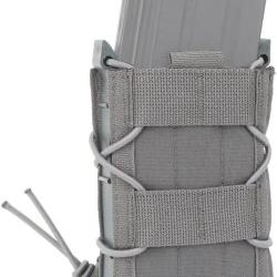 PORTE-CHARGEUR POUR CHARGEURS AR15, M4, AK, FAL, etc. - GRIS - LIVRAISON GRATUITE