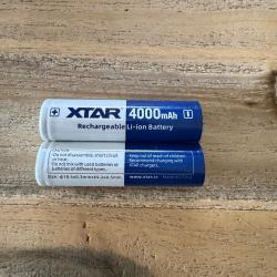 Accus 18650 xtar 4000 mah