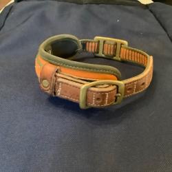 Collier niggeloh chien de sang orange fluo-S-40/50cm