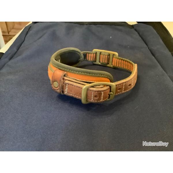 Collier niggeloh chien de sang orange fluo-S-40/50cm
