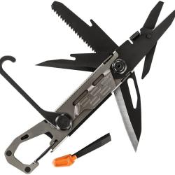 Outil Multifonctions Gerber Stakeout Graphite Lame Acier Scandi 11 Outils : Scie Ciseaux D&eacute;capsuleur