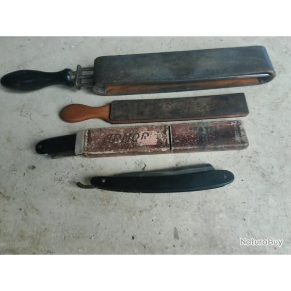 lot de deux coupe choux et deux affutoirs