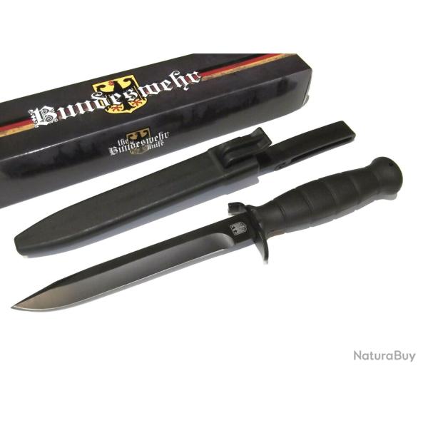 Couteau Tactical Fa�on Glock d'Entrainement Bundesheer Autrichienne Acier Carbone Manche ABS