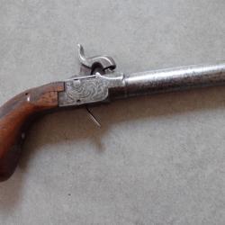 Joli pistolet &agrave; balle forc&eacute;e. Origine belge, ELG