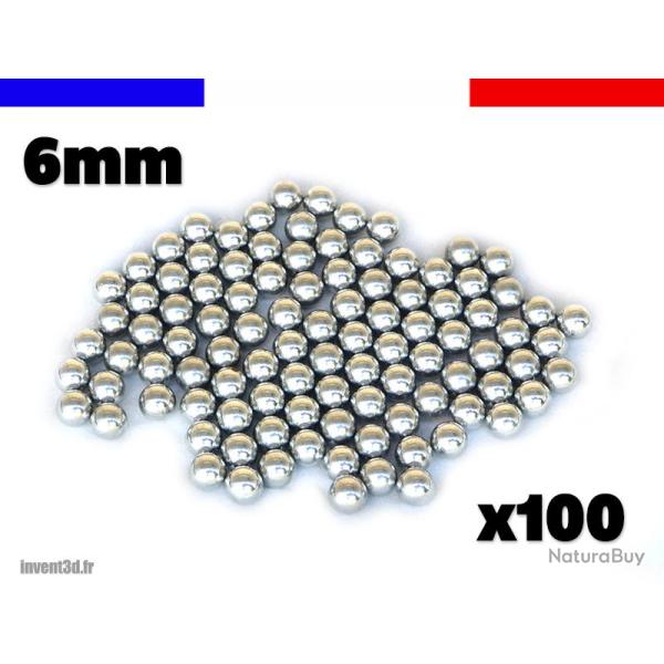 100 billes 6mm Acier - Impact - Exp�dition France - Id�al Lance pierre bricolage et autres