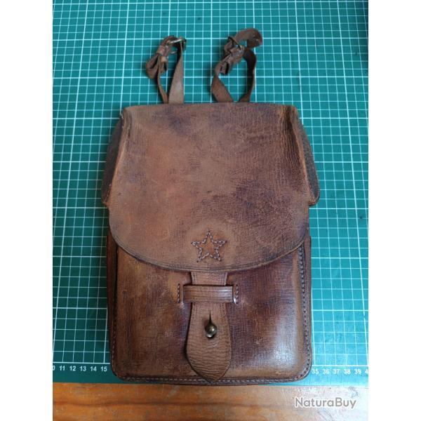Sacoche Porte-Carte Cuir - Arm�e Imp�riale Japonaise WWII - Originale