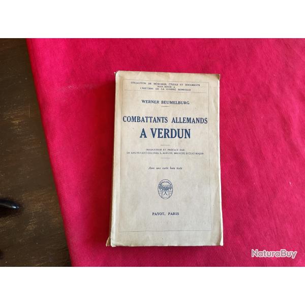 Livre Combattants Allemands � Verdun