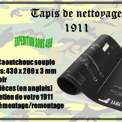 Tapis de nettoyage d'arme avec vue &eacute;clat&eacute;e pistolet 1911