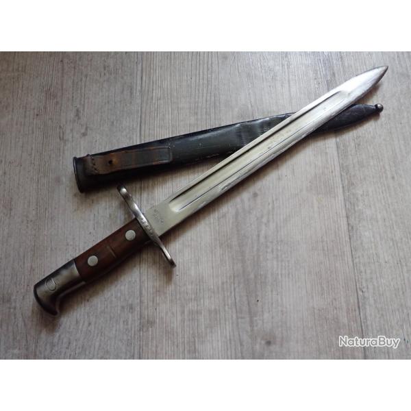 Baionnette Rubin Schmidt Suisse mod�le 1889
