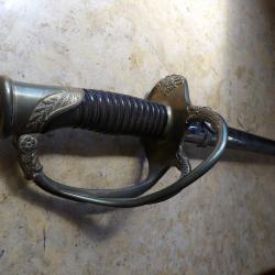 SABRE droit officier 1882 poign&eacute;e type 1855 Coulaux &Cnie Klingenthal