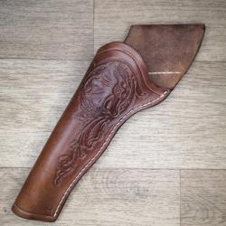 holster GAUCHER cross draw 1862  UBERTI 5 coups