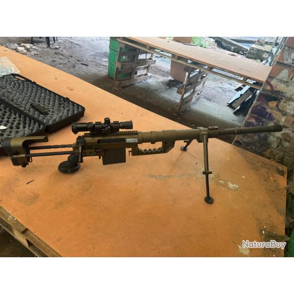 Sniper m200 cheytac s&t avec lunette swiss arms 1.5-4x30