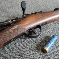 Magnifique fusil gras transform&eacute; chasse calibre 24/65 canon lisse miroir cat D e) tr&egrave;s bel etat