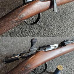 Magnifique fusil gras transform&eacute; chasse calibre 24/65 canon lisse miroir cat D e) tr&egrave;s bel etat