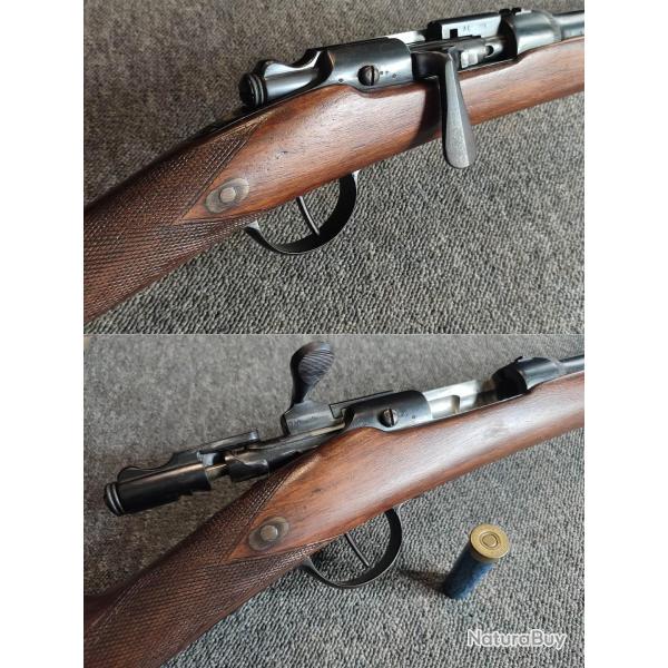 Magnifique fusil gras transform� chasse calibre 24/65 canon lisse miroir cat D e) tr�s bel etat