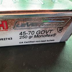 Hornady 45-70 250gr monoflex