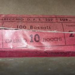 Bo&icirc;te vide ancienne 22cm Giulio Fiocchi - 100 cartouches