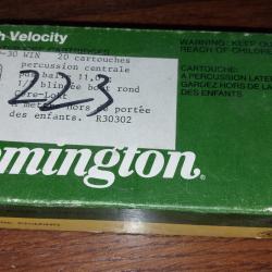 Boite vide de munitions - 30-30  Remington ecrit dessus et tranche
