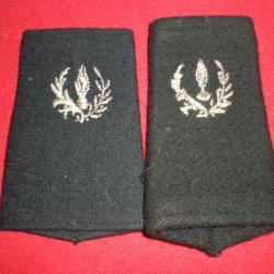 PAIRE EPAULETTES COMMISSARIAT DE L'ARMEE DE TERRE