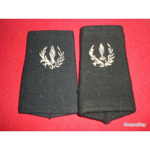 PAIRE EPAULETTES COMMISSARIAT DE L'ARMEE DE TERRE