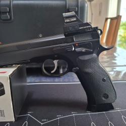 Pistolet CZ SP 01 SHADOW 9 mm + montage Toni system + point rouge Holosun HS407C
