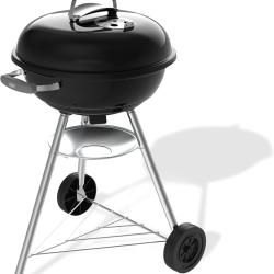 Barbecue Weber Compact Kettle &agrave; charbon tr&eacute;pied avec roulettes conception r&eacute;sistante &agrave; la chaleur