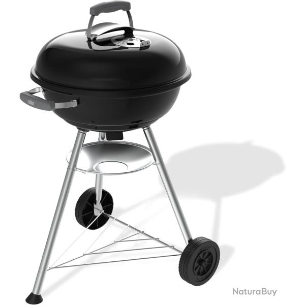Barbecue Weber Compact Kettle � charbon tr�pied avec roulettes conception r�sistante � la chaleur