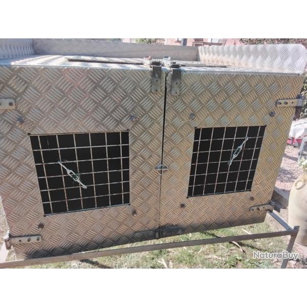 Caisse a chien alu 2 compartiments