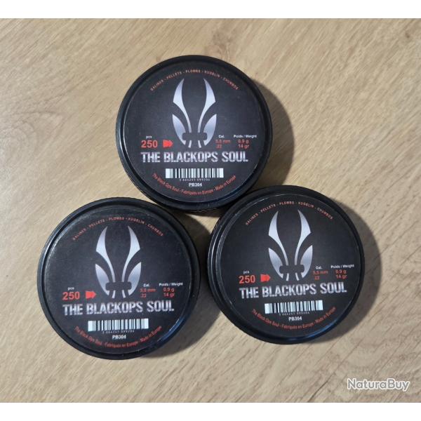 Lot 3 bo�tes de 250 plombs 5.5mm