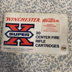 Rare bo&icirc;te de balle 264 Winchester Magnum softpoint 100grain