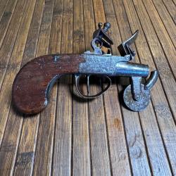 RARE PISTOLET &Eacute;PROUVETTE &Agrave; SILEX.