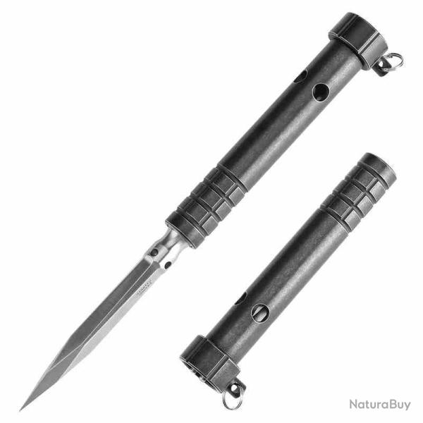 Spike EDC Kansept Stiletto Lame Acier 5Cr13 Manche Titane Black G005A3